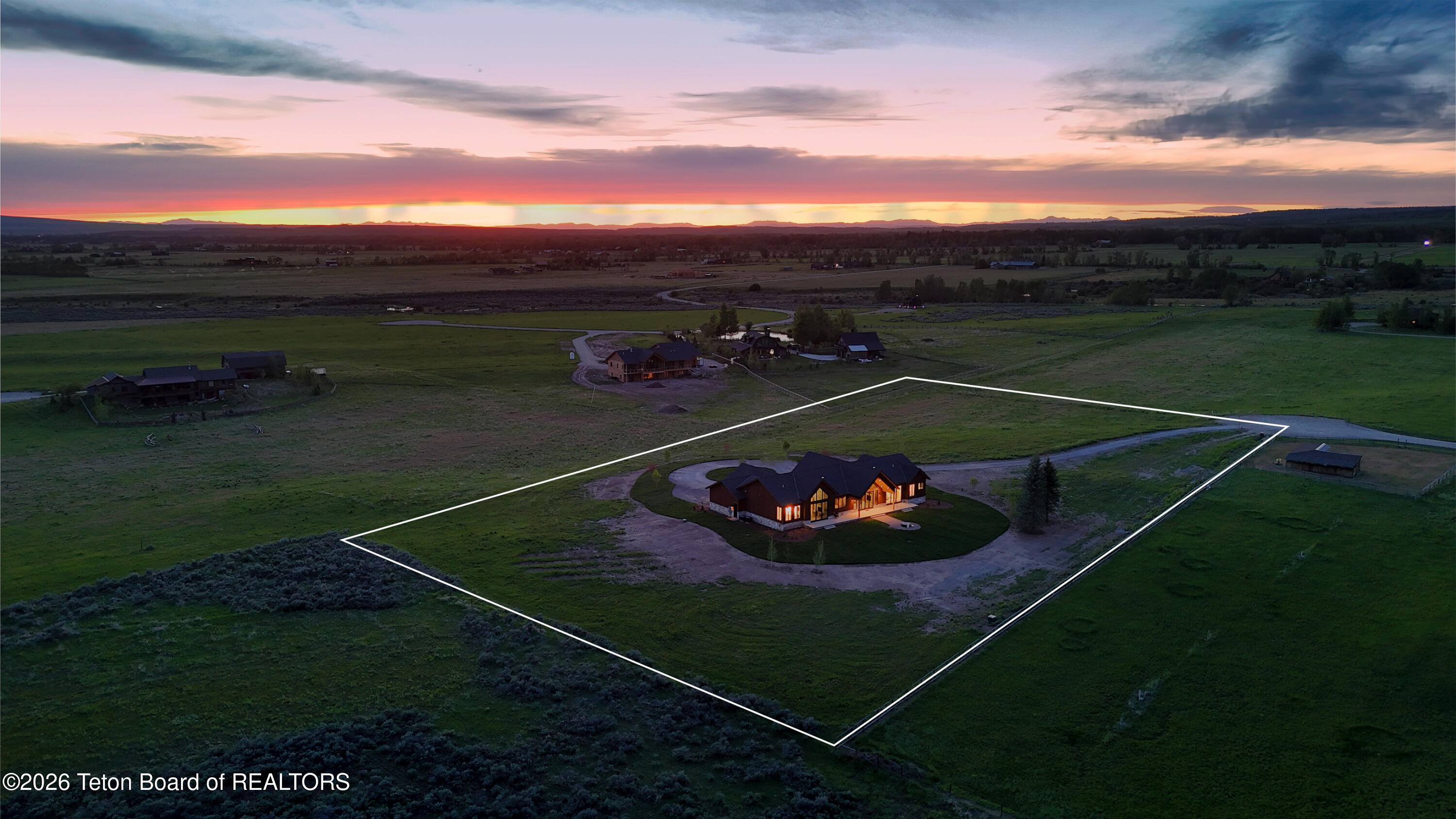 2331 Indian Ridge Road Tetonia, ID 83452 - Photo 75 of 81 Aerial View to Northwest site marked