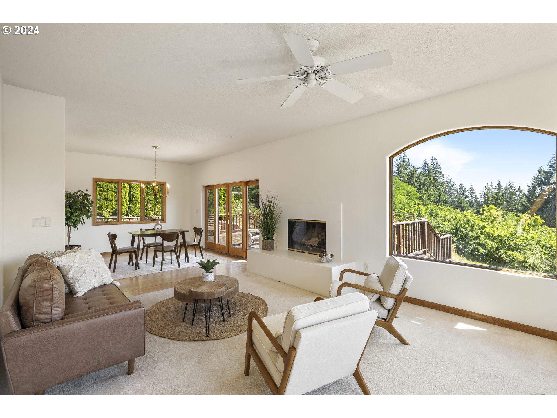 11400 Northwest Plainview Road Portland, OR 97231 - Photo 5 of 48 a living room with furniture and a large window
