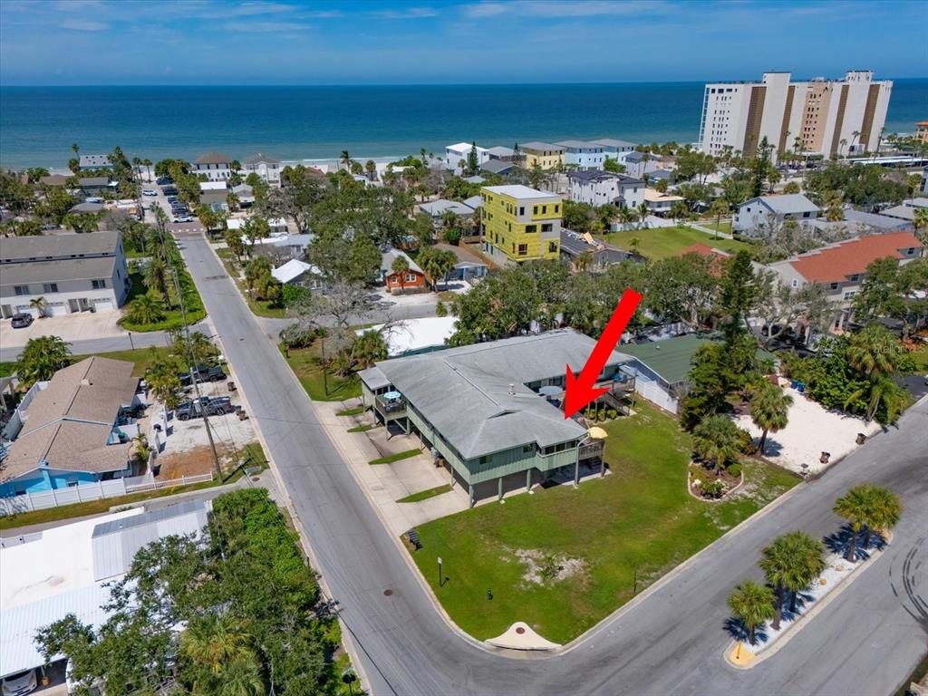 800 East Gulf Boulevard, Unit 5 Indian Rocks Beach, FL 33785 - Photo 3 of 52 an aerial view of residential houses with outdoor space