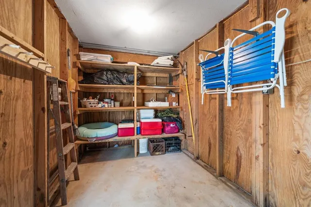 a view of swimming pool with a garden