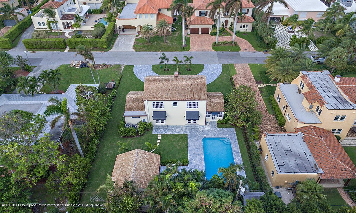230 Murray Road West Palm Beach, FL 33405 - Photo 29 of 33 an aerial view of a house with a garden and swimming pool