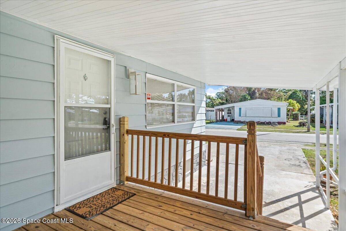 1848 Seagrape Street Northeast Palm Bay, FL 32905 - Photo 2 of 27 a view of a balcony