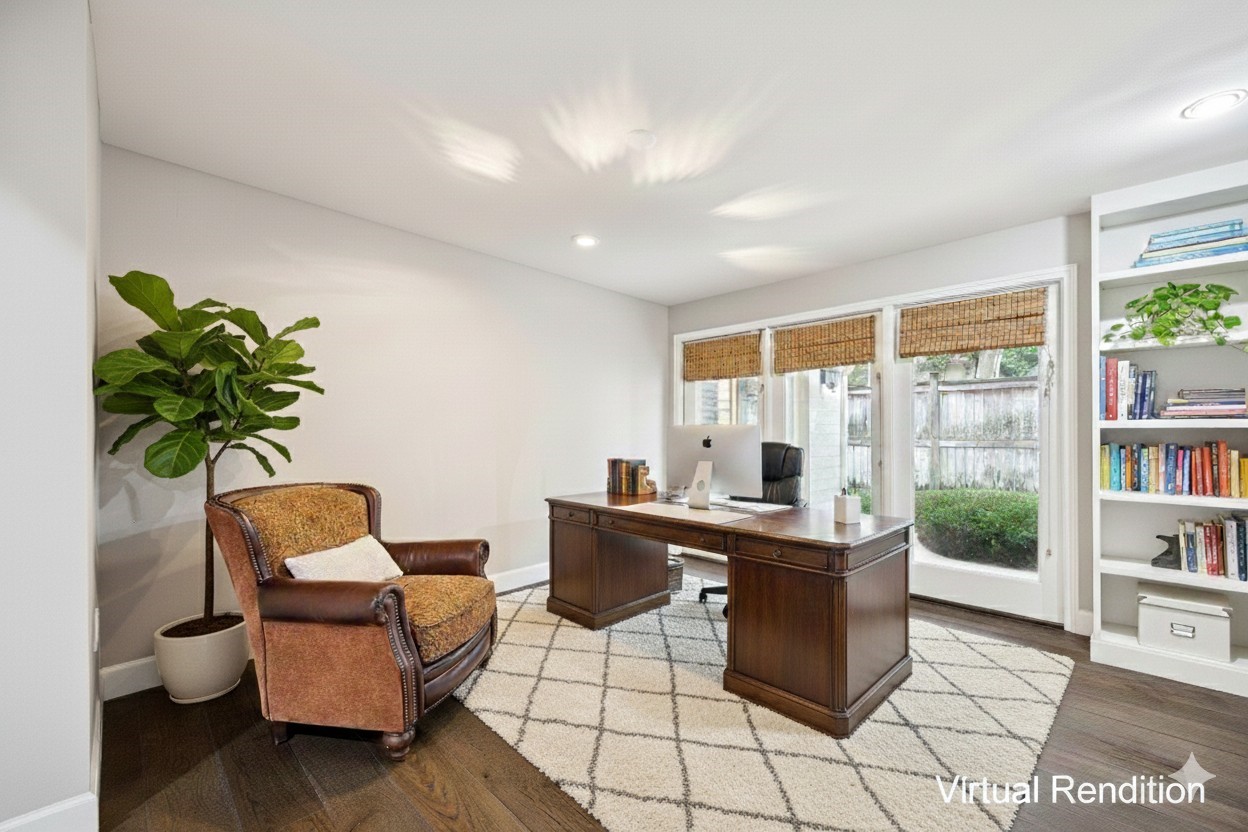 242 Vanderpool Lane Houston, TX 77024 - Photo 15 of 45 Virtual Rendition of this space as a study area.