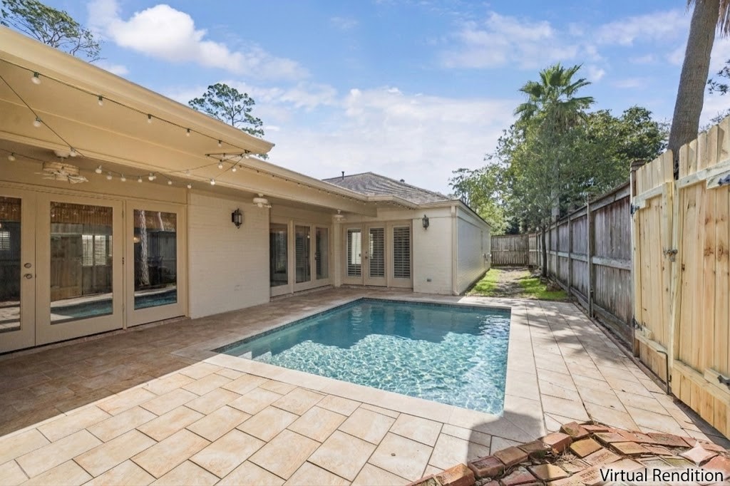 242 Vanderpool Lane Houston, TX 77024 - Photo 23 of 45 Virtual Rendition of what the patio area could look like witha small cocktail pooll.