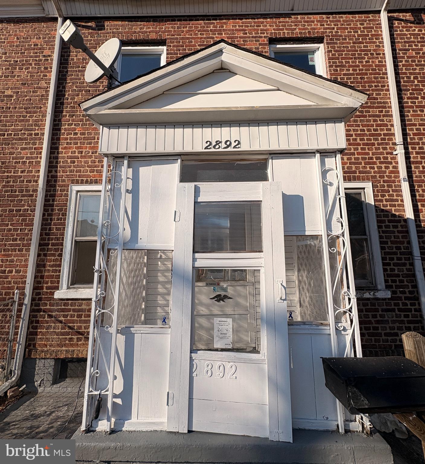 a front view of a house