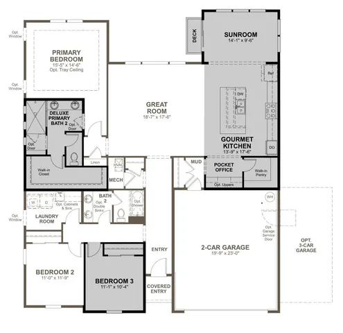 a view of a building with patio