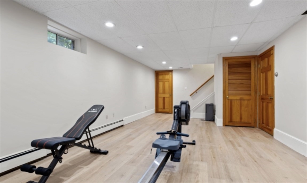 4 Kitson Park Drive Lexington, MA 02421 - Photo 32 of 38 a view of a room with gym equipment