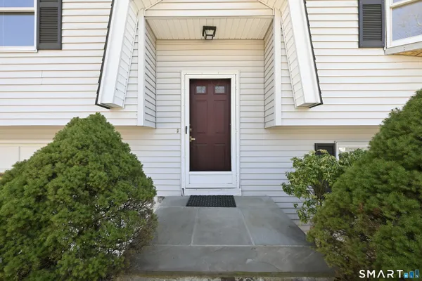 a front view of a house