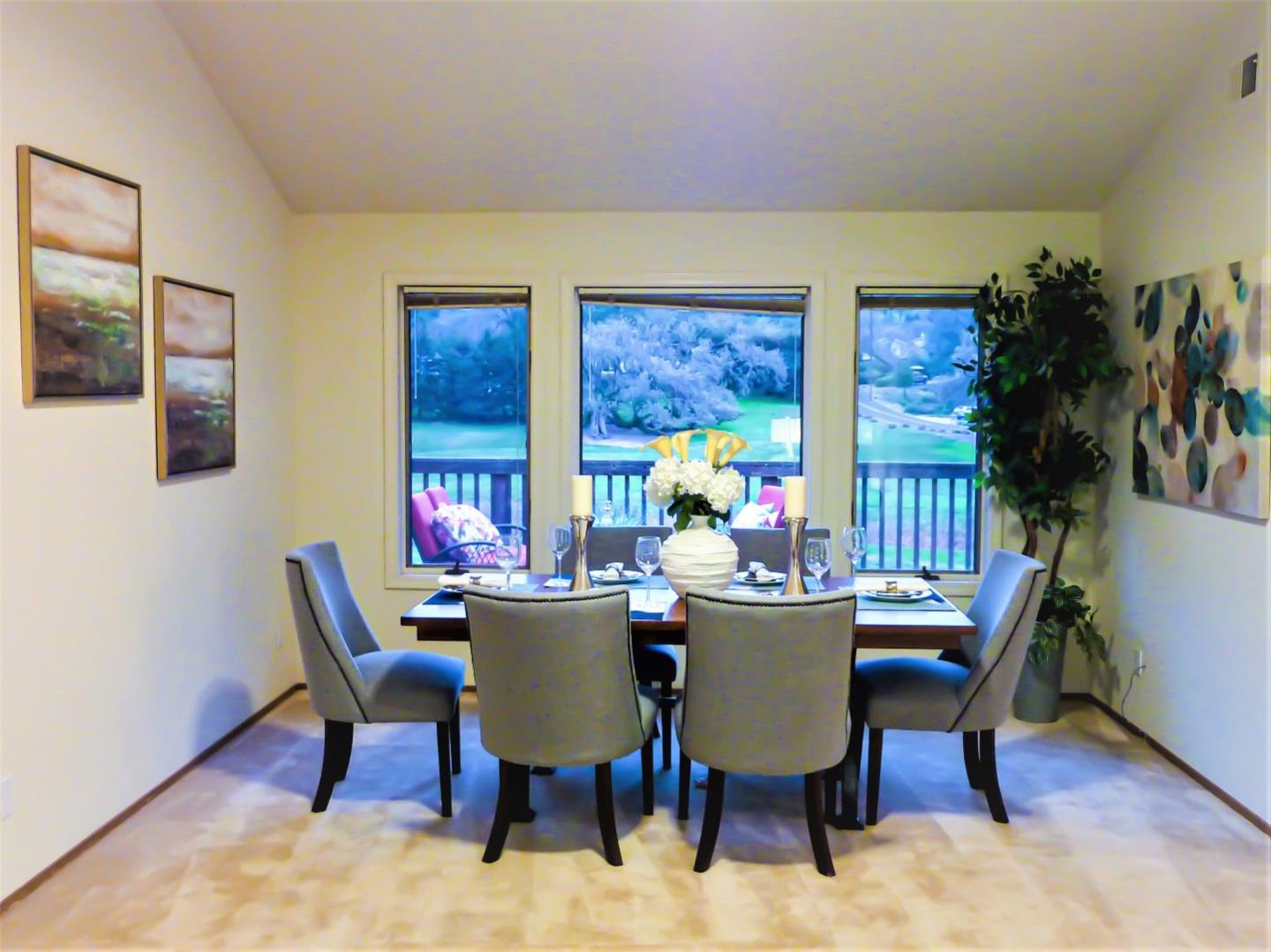 17080 Copper Hill Drive Morgan Hill, CA 95037 - Photo 13 of 38 a view of a dining room with furniture window and outside view