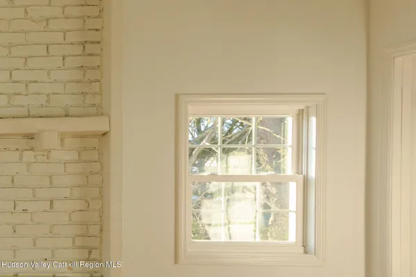 a bathroom with a window