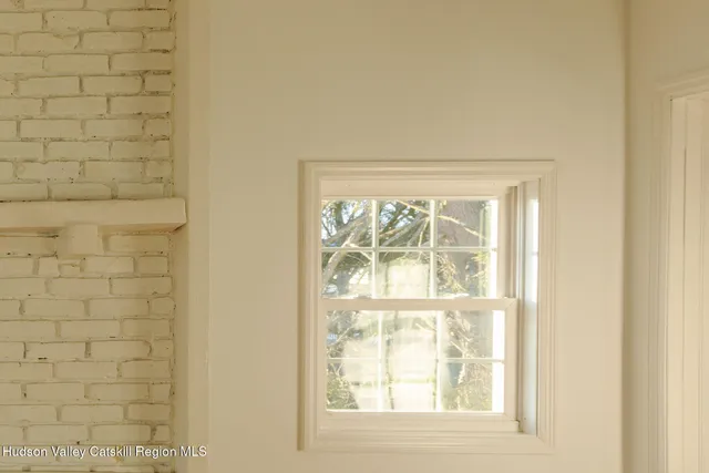 a bathroom with a window