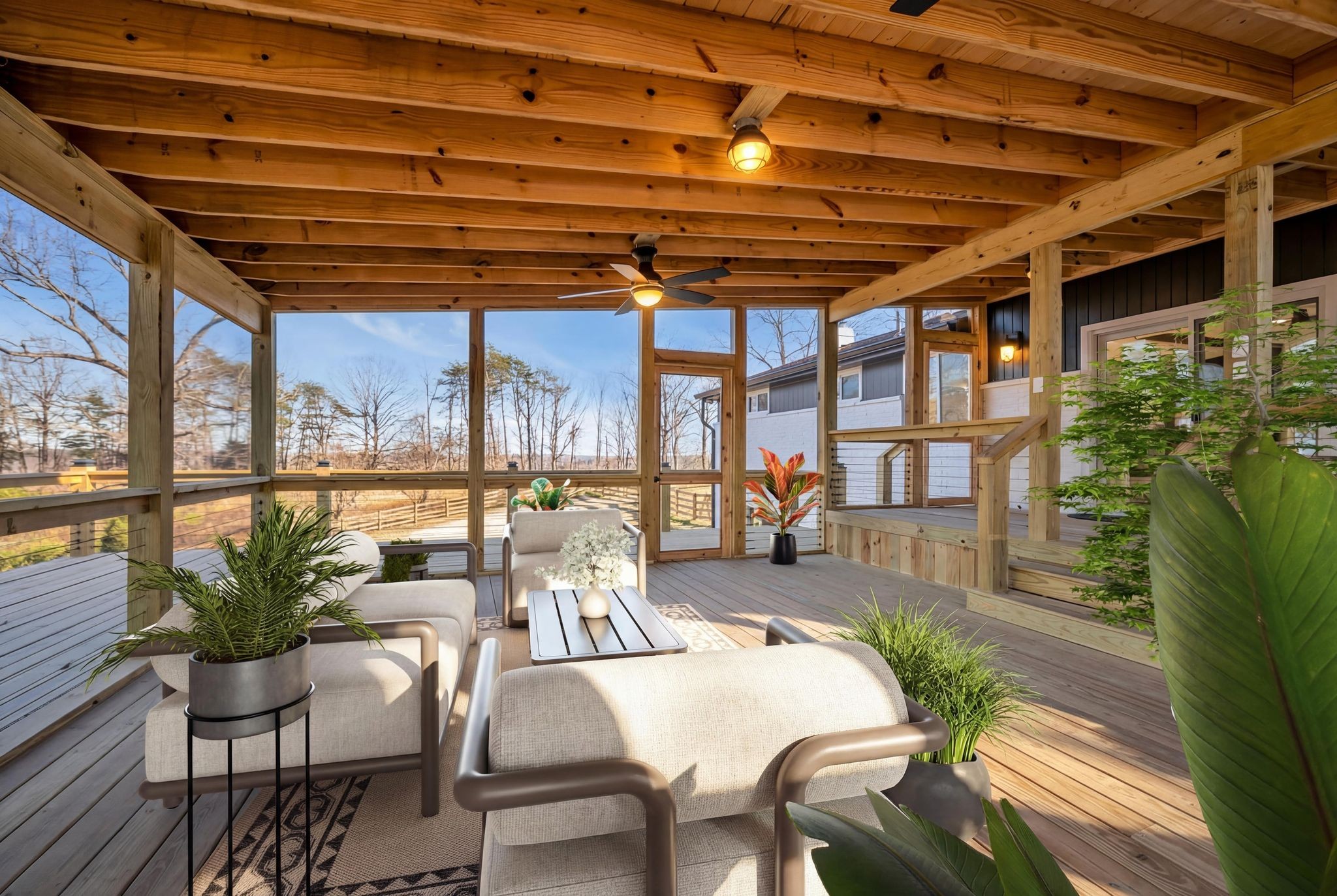 1033 Pine Valley Road Kingston Springs, TN 37082 - Photo 9 of 42 a patio with table and chairs and potted plants