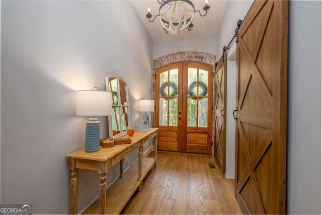 a very nice looking room with a large window