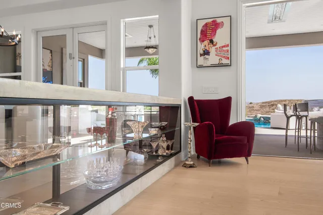 a bedroom with a bed