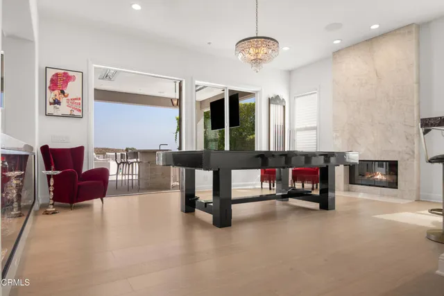 a bath tub sitting next to a window