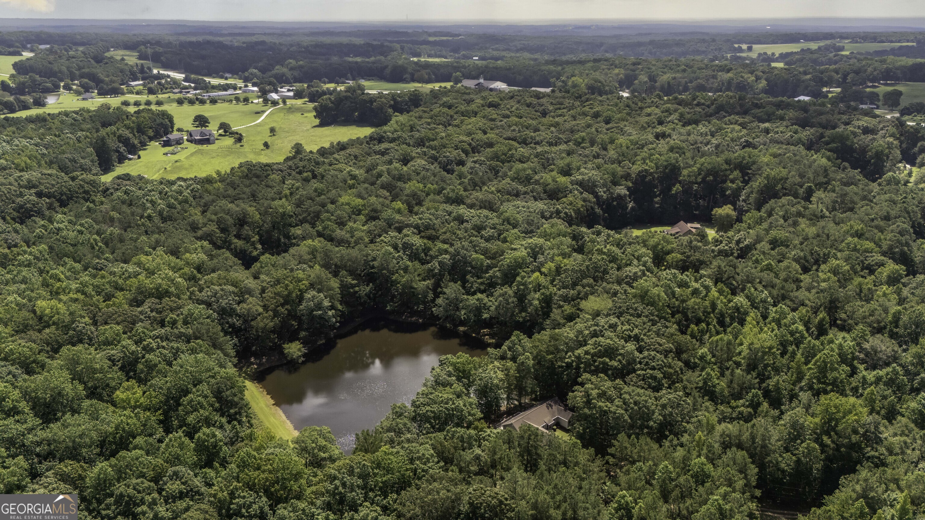 191 Tumlin Creek Road Roopville, GA 30170 - Photo 38 of 49 an aerial view of a houses with a yard