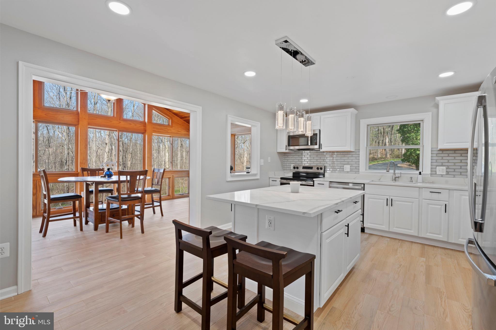 18012 Highfield Road Ashton, MD 20861 - Photo 9 of 39 Fabulous Kitchen looking into Morning Room
