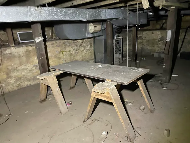 a bathroom with a sink and mirror