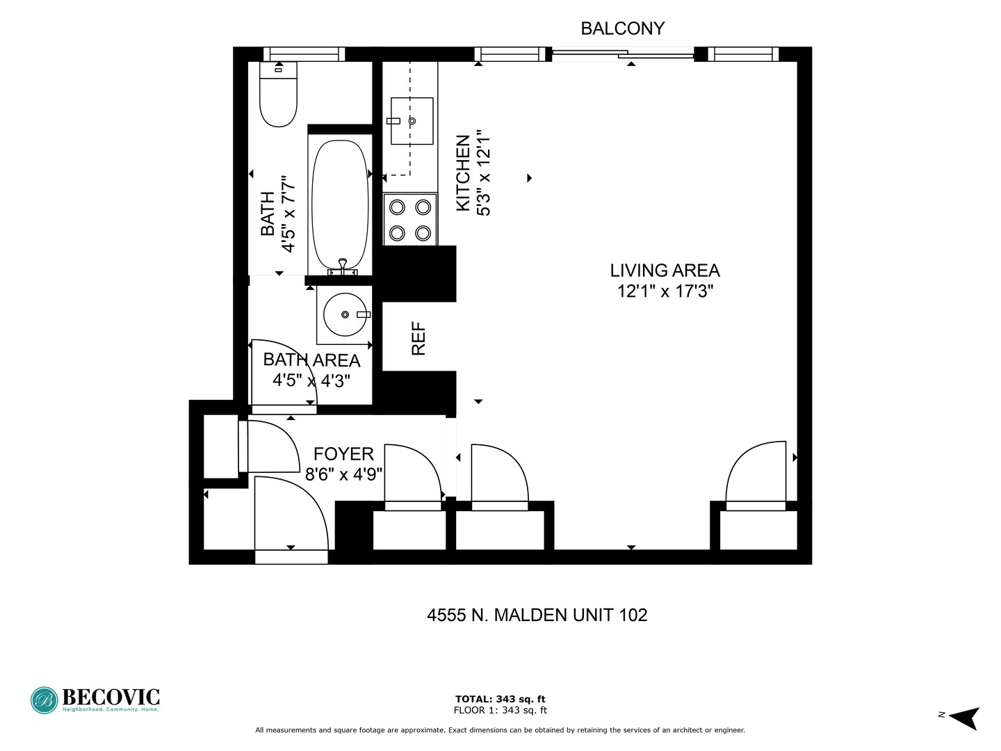 4555 North Malden Street, Unit 102 Chicago, IL 60640 - Photo 7 of 10 a black and white photo of a painting