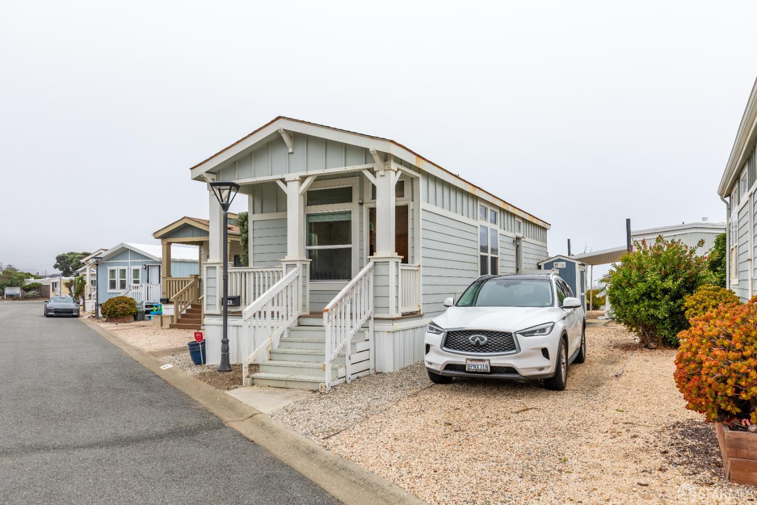 a view of a house with a patio