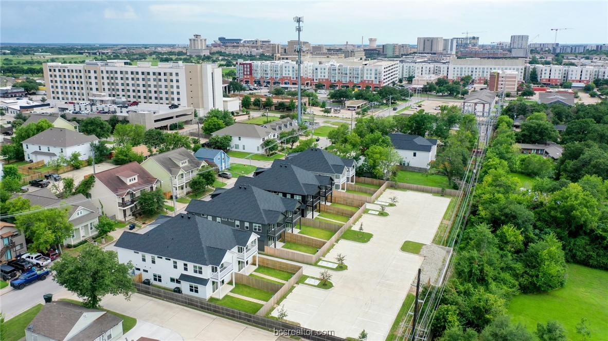 301 Cooner Street, Unit B College Station, TX 77840 - Photo 34 of 36 an aerial view of residential houses with outdoor space