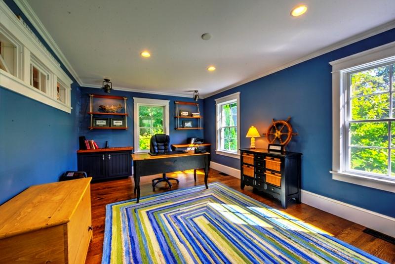 360 Main Street Osterville, MA 02655 - Photo 13 of 29 a view of a workspace with furniture and a bookshelf