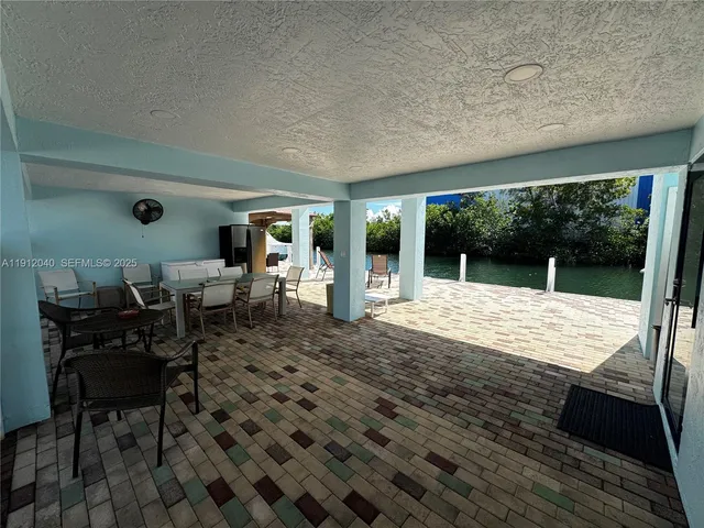 a view of outdoor space with seating space