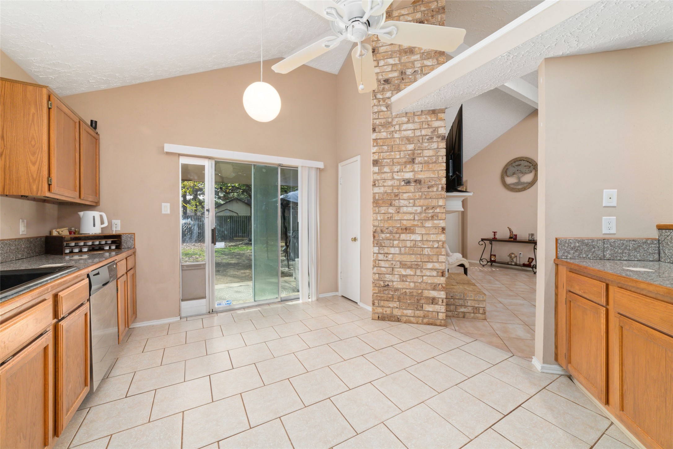 3315 Haydee Road Spring, TX 77388 - Photo 13 of 29 a kitchen with granite countertop a sink and cabinets