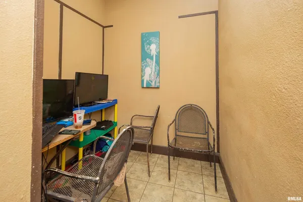 a room with musical instruments