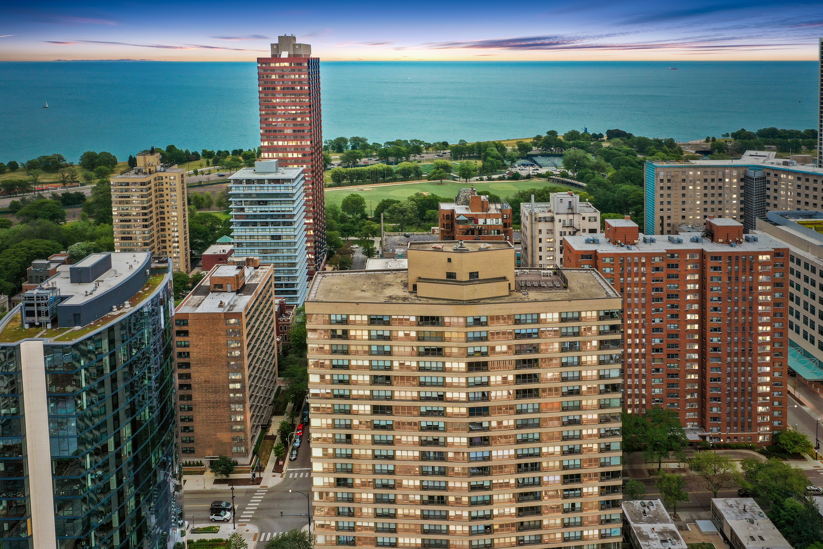 2930 North Sheridan Road, Unit 805 Chicago, IL 60657 - Photo 21 of 21 a view of a city with tall buildings