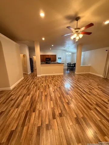 a view of outdoor space with seating