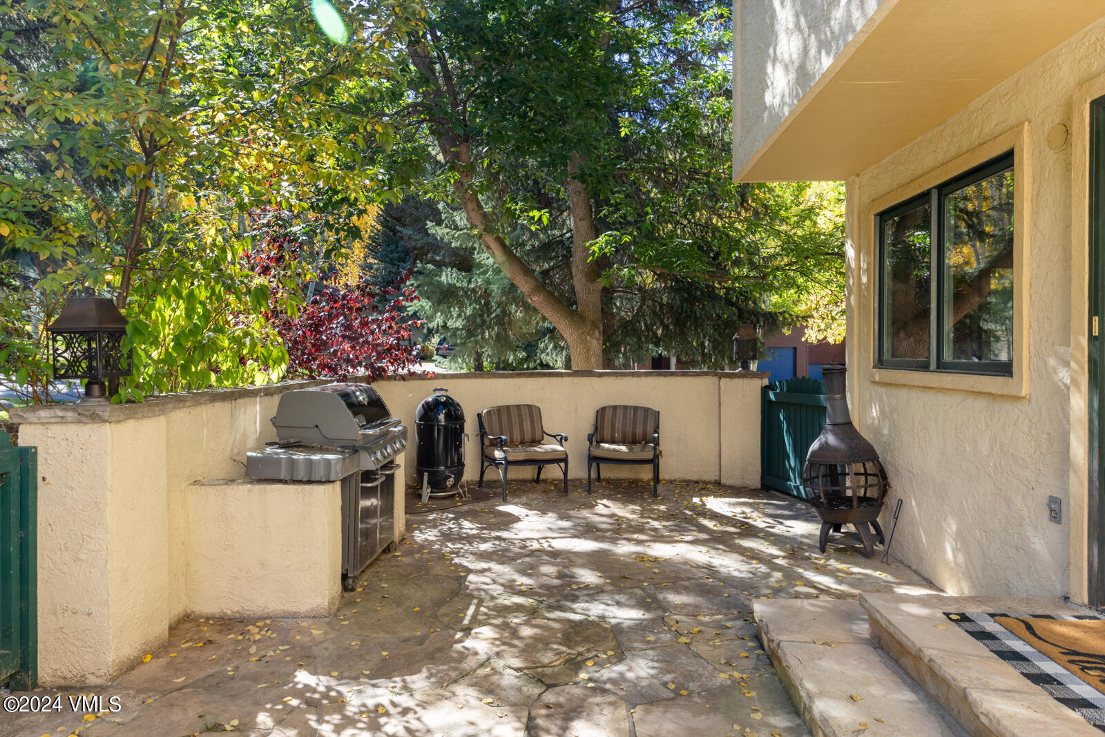 18 Beaver Road, Unit 1 Avon, CO 81620 - Photo 9 of 46 a view of a patio with table and chairs and potted plants