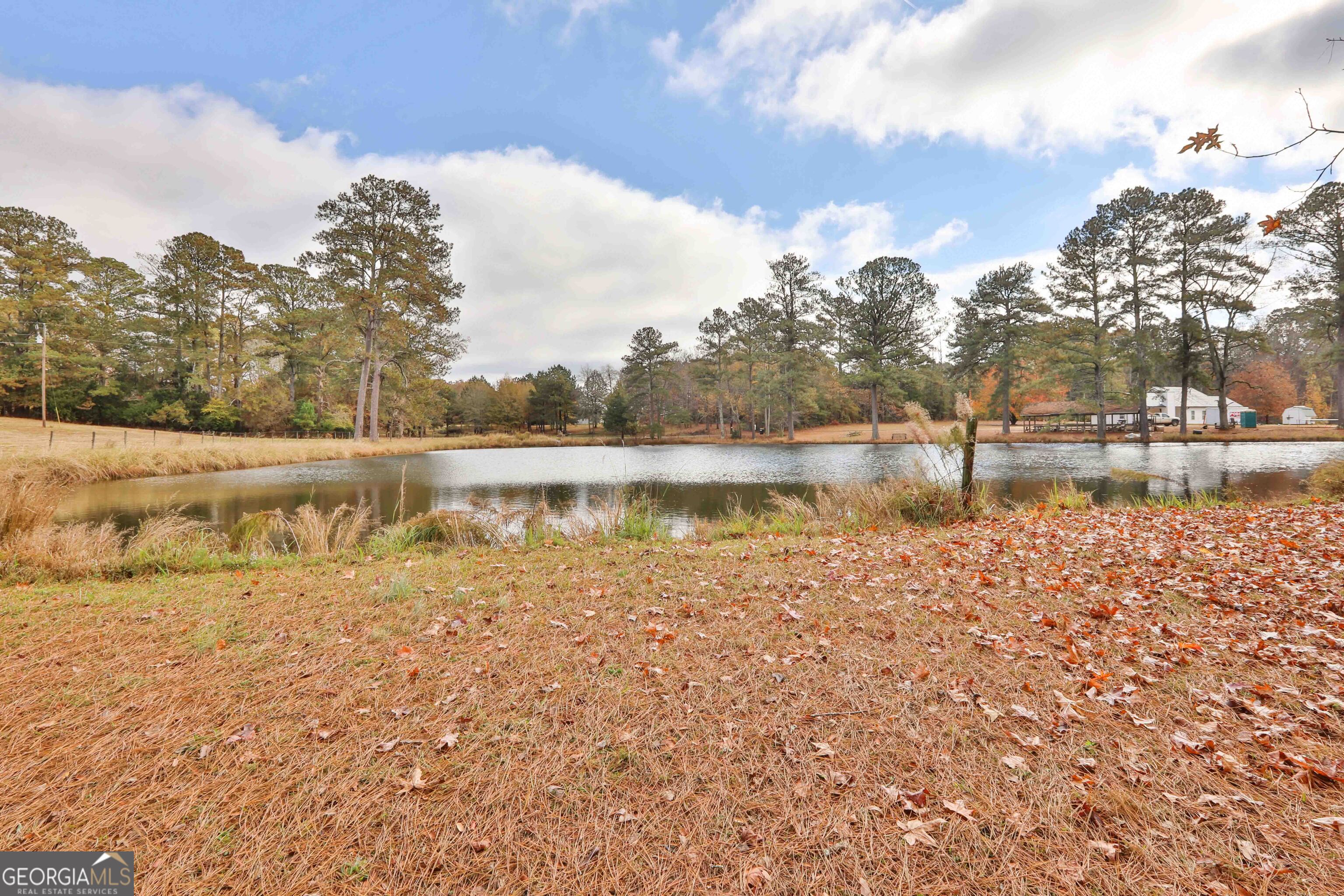 Lot 8 Mask Road Brooks, GA 30205 - Photo 1 of 14 a view of a lake with houses in the background