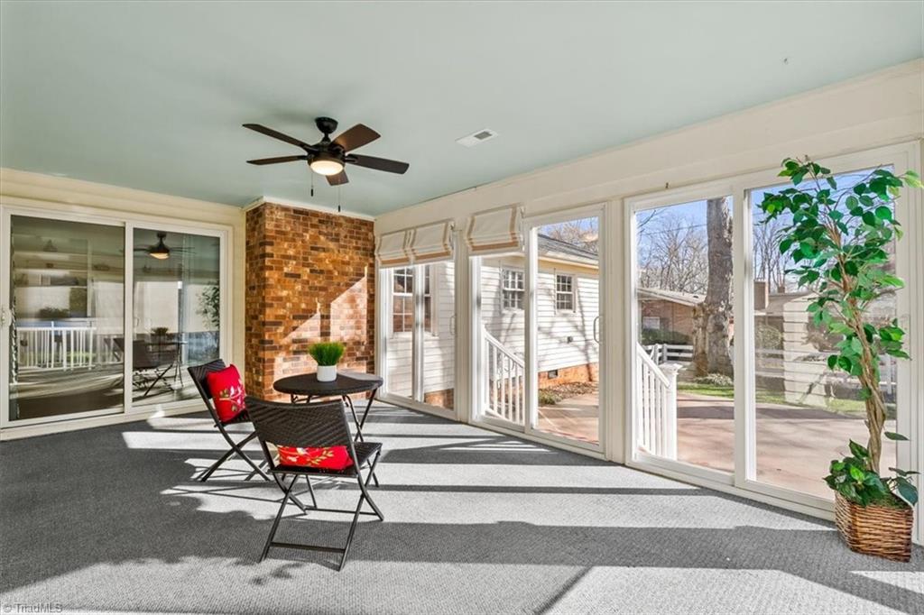 4511 Graham Road Greensboro, NC 27410 - Photo 24 of 49 Sunroom off kitchen and den with entry to/from both