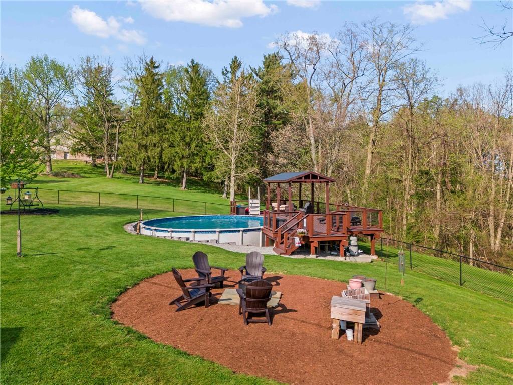 78 Conklin Road Washington, PA 15301 - Photo 27 of 39 Aerial View Rear Yard 78 Conklin Road