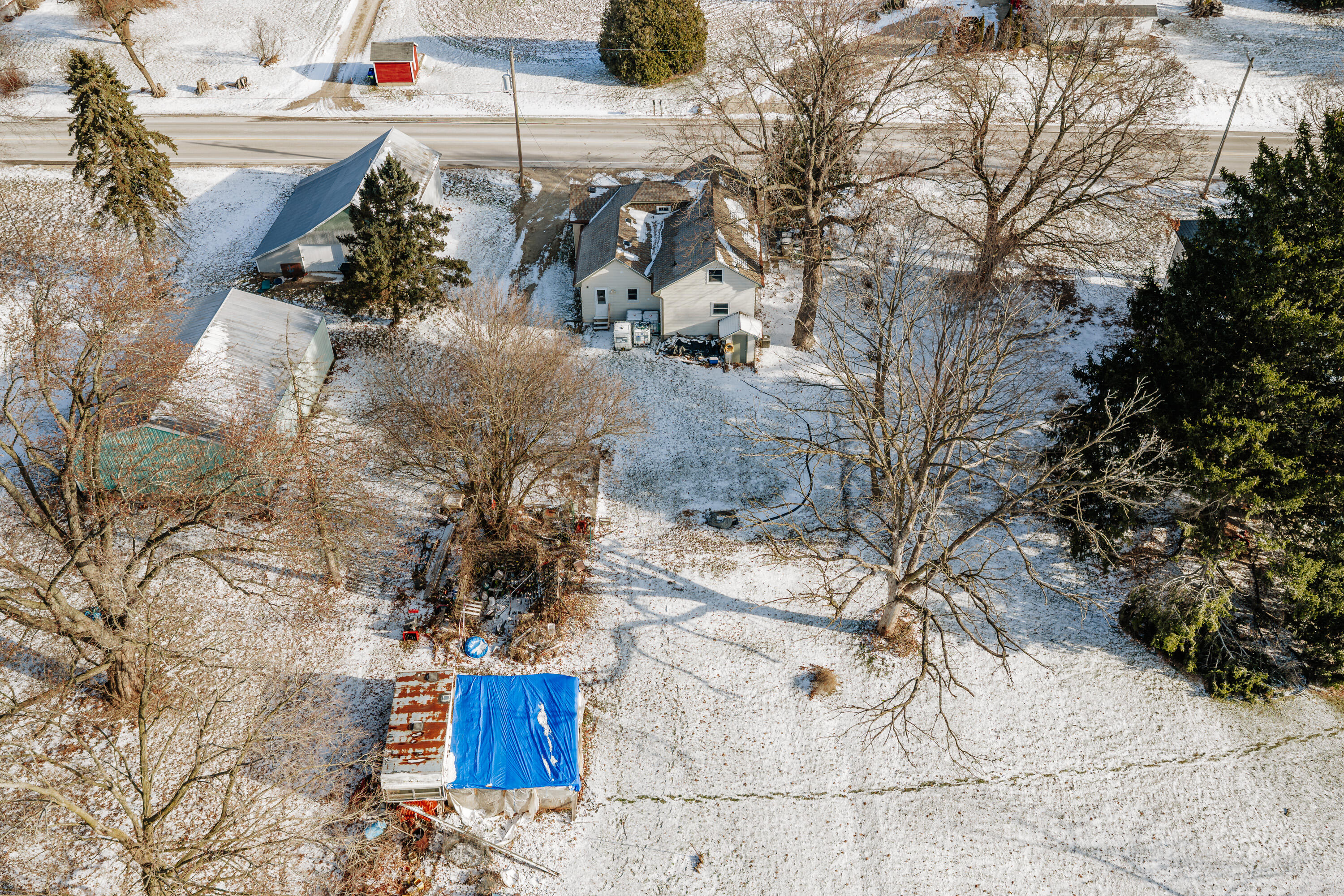 N6335 County Road East Concord, WI 53066 - Photo 25 of 34 Backyard Aerial View