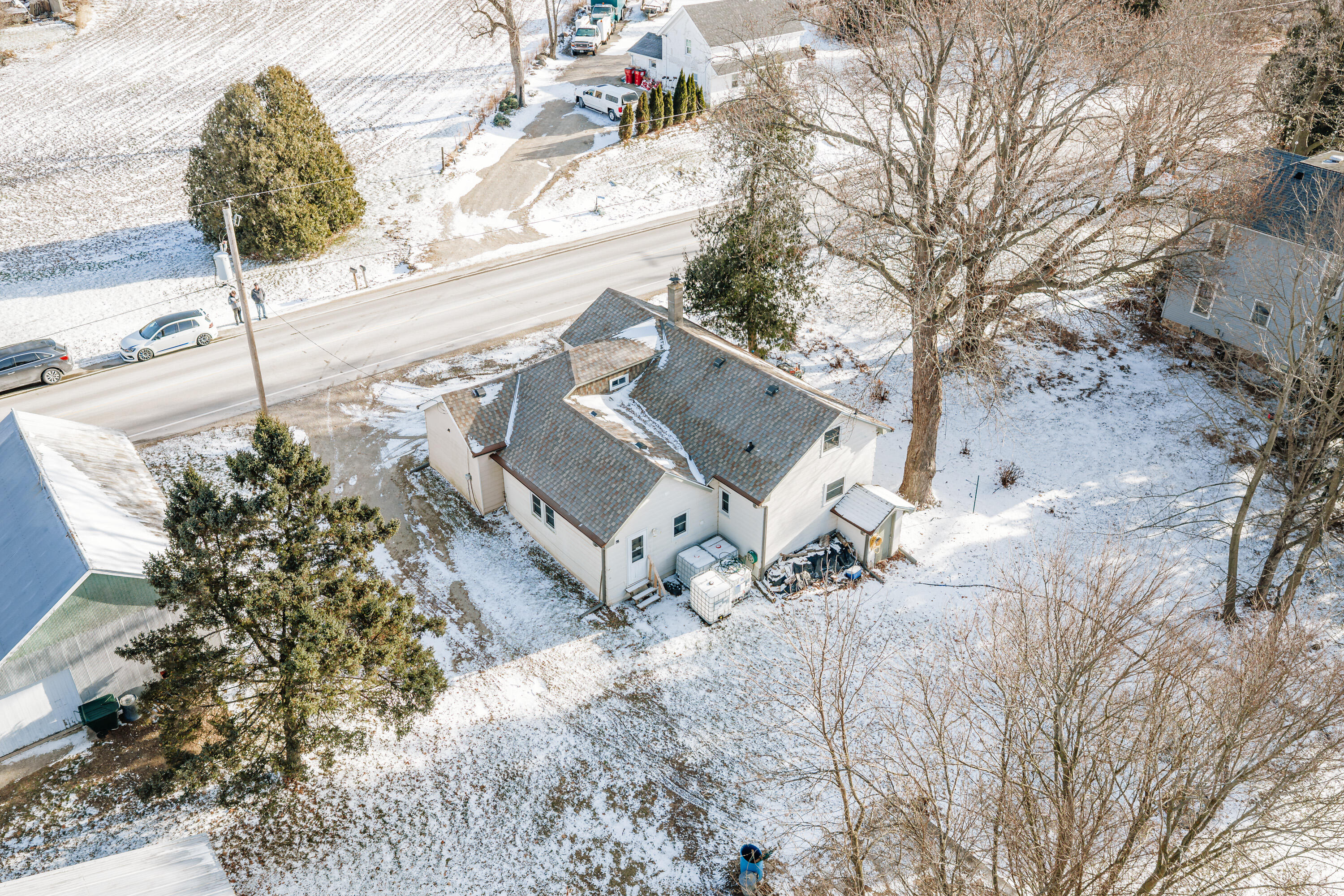 N6335 County Road East Concord, WI 53066 - Photo 26 of 34 Aerial view from Back