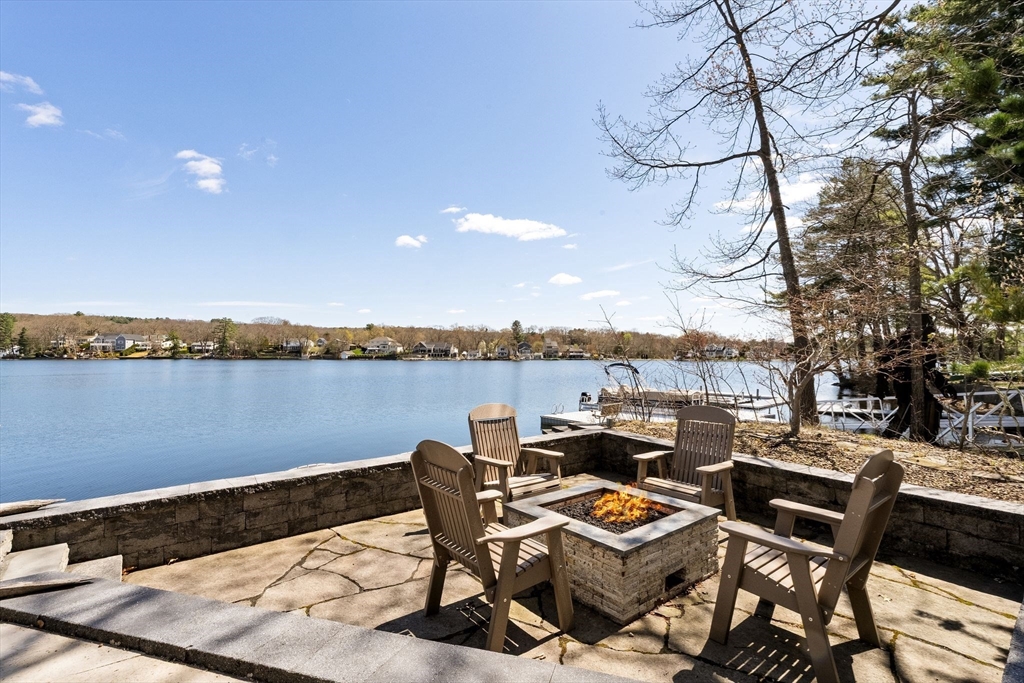 22 Pattison Road Webster, MA 01570 - Photo 35 of 42 a view of a roof deck with lake view and sitting space