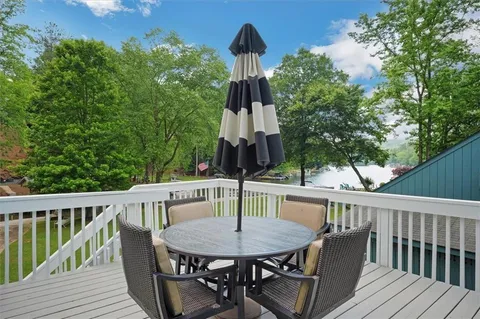 a view of balcony with furniture and outdoor space