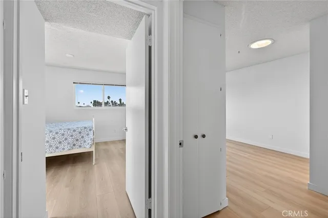 a view of room with hardwood floor