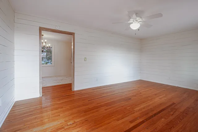 wooden floor in an empty room