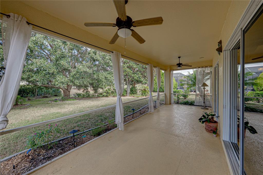 8725 Mississippi Run Spring Hill, FL 34613 - Photo 49 of 72 a view of a porch with furniture and a yard