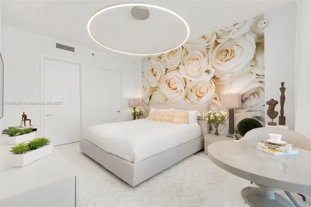 a view of an ocean and city