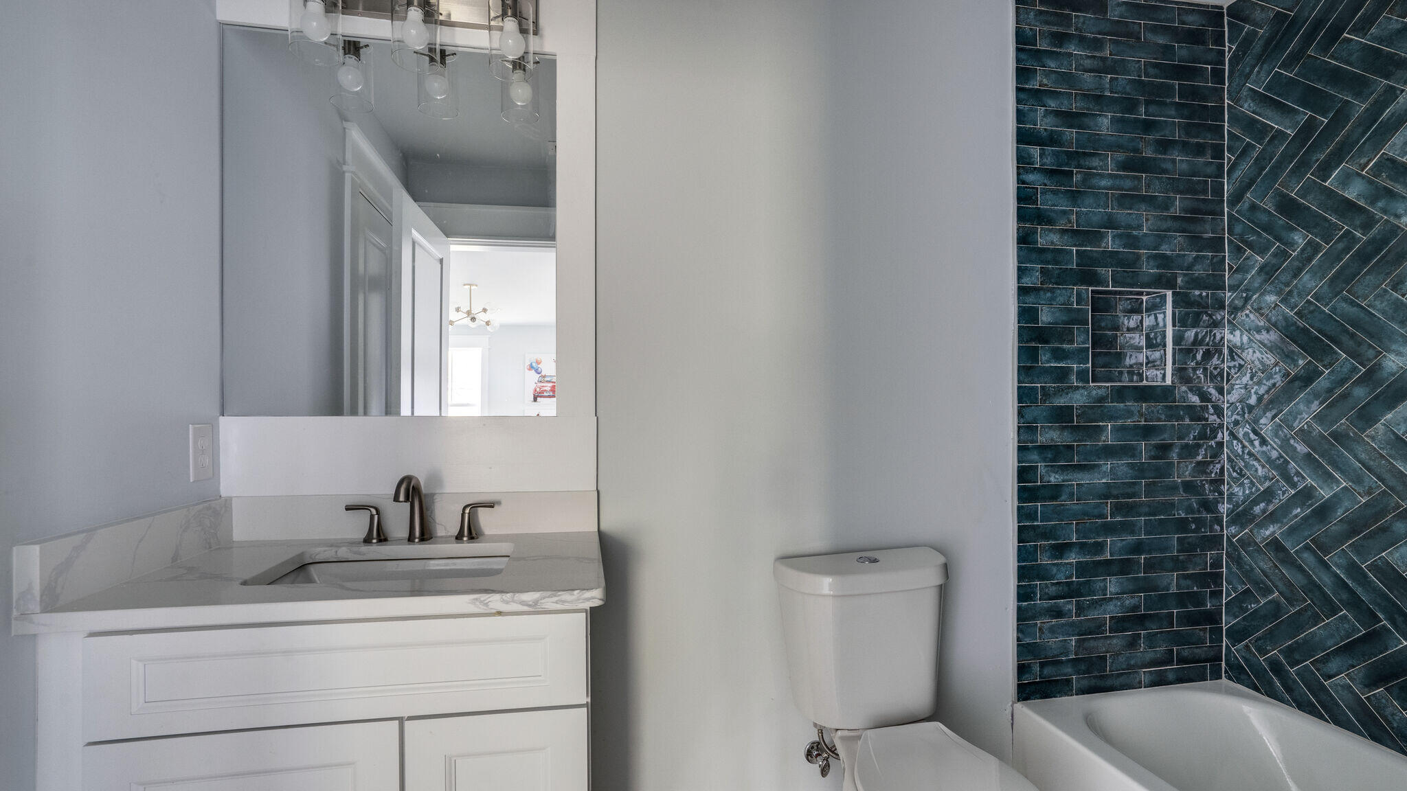 393 Redbud Ln Inlet Beach Inlet Beach, FL 32461 - Photo 29 of 46 a bathroom with a granite countertop sink toilet and shower
