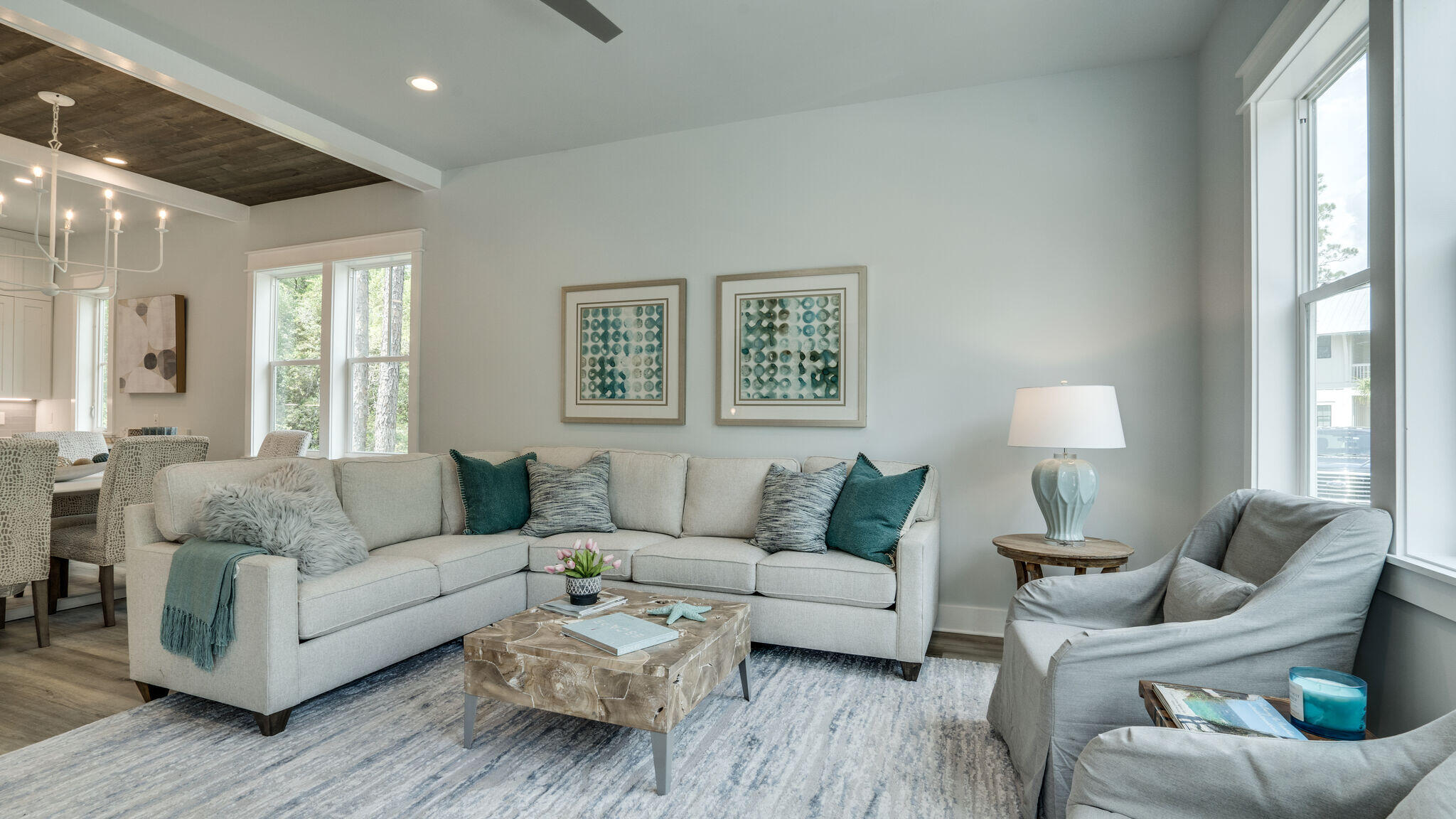 393 Redbud Ln Inlet Beach Inlet Beach, FL 32461 - Photo 3 of 46 a living room with furniture and a large window