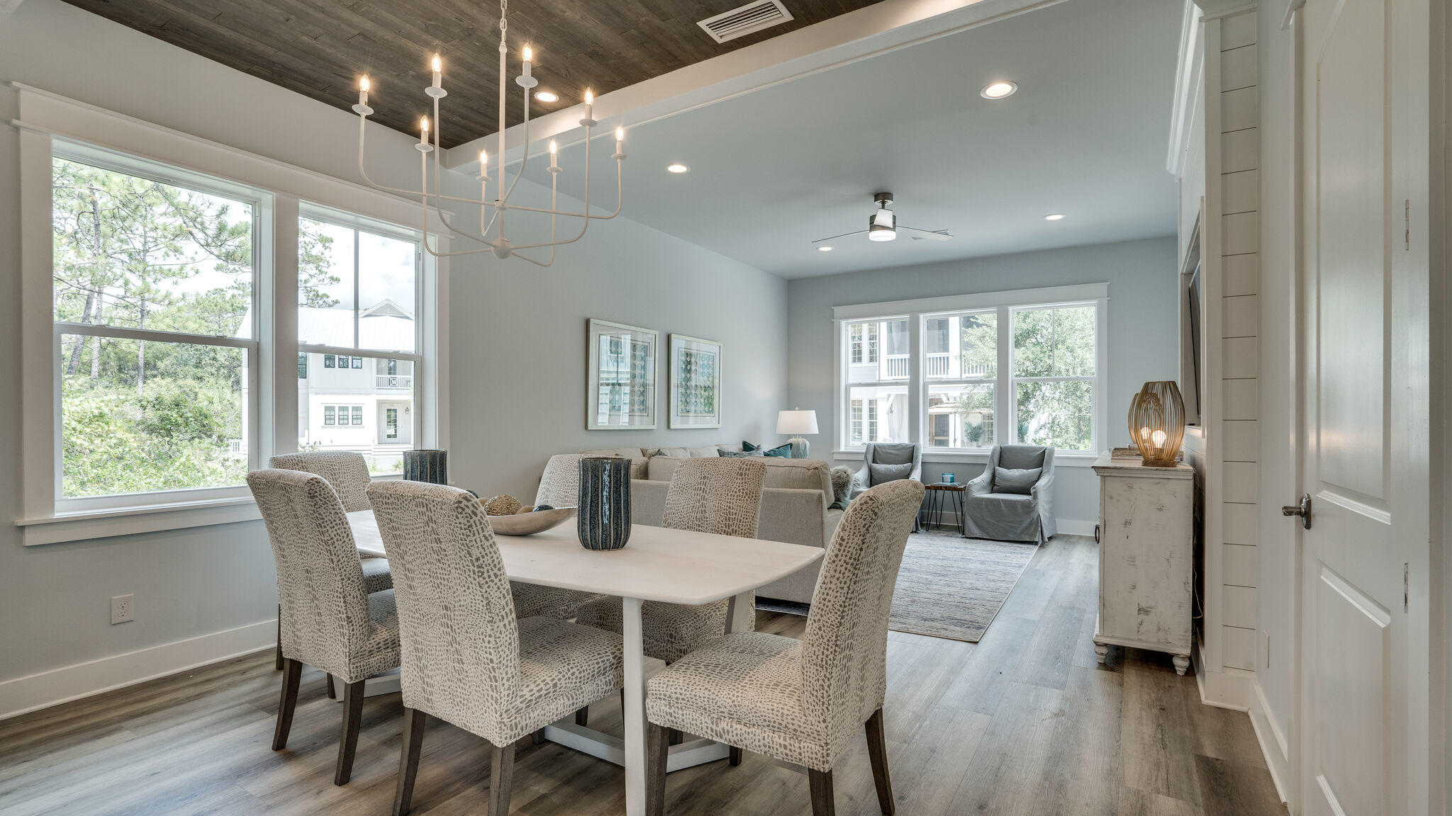 393 Redbud Ln Inlet Beach Inlet Beach, FL 32461 - Photo 7 of 46 a view of a dining room with furniture window and wooden floor