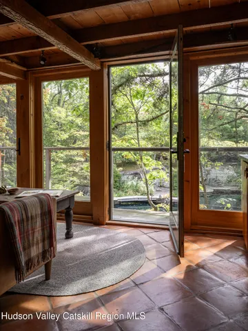 a view of a outdoor space with seating area