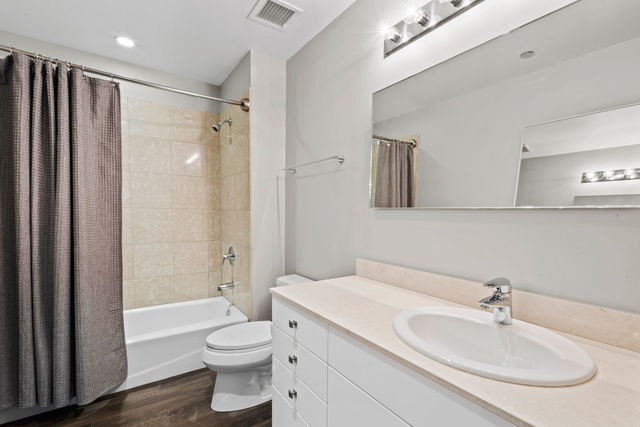 8 East Randolph Street, Unit 3004 Chicago, IL 60601 - Photo 12 of 20 a bathroom with a sink toilet and shower