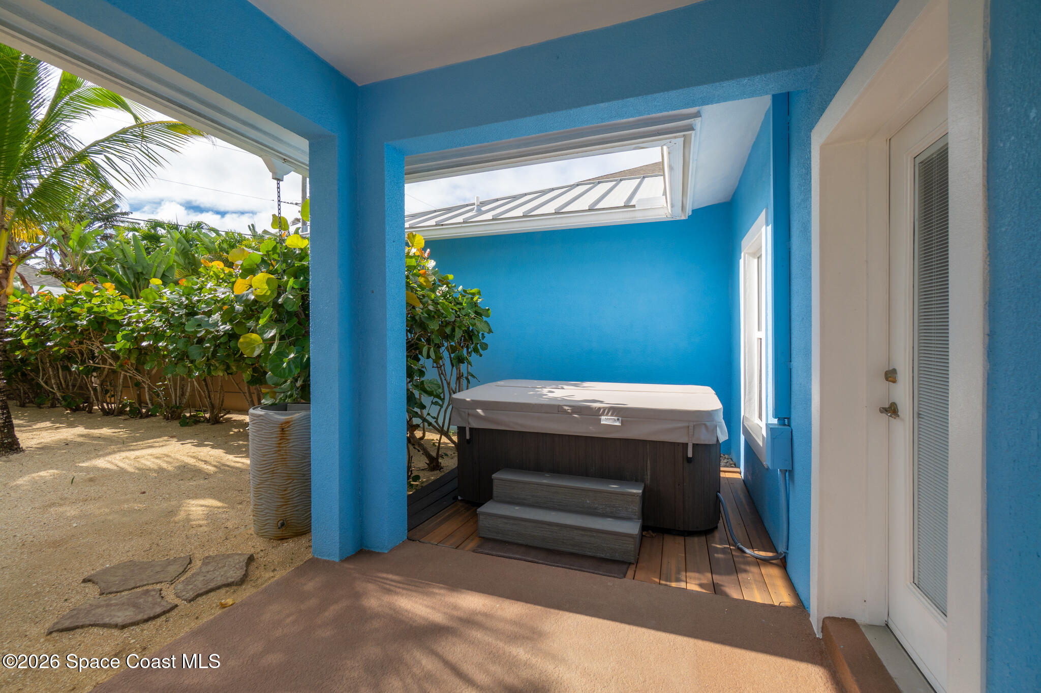 131 Harding Avenue, Unit 131 & 129 Cocoa Beach, FL 32931 - Photo 20 of 47 Covered Rear Patio