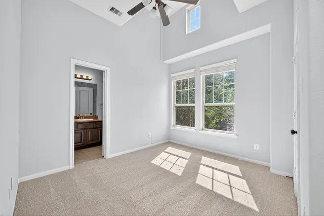 a view of an empty room